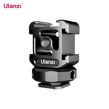Ulanzi PT-12三頭熱靴拓展支架底座單反相機拍照vlog視頻冷靴拓展補光燈麥克風監視器攝影機配件金屬云臺支架
