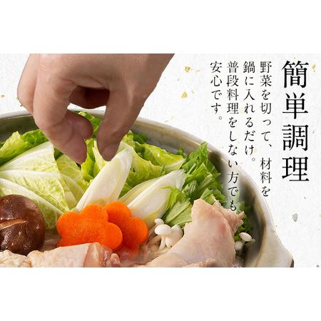 ふるさと納税 濃厚スープと注目の銘柄鳥の旨味がたっぷり！博多風水炊きセット 10〜12人前 博多 水炊き お取り寄せグルメ お取り寄せ 福岡 お土.. 福岡県田川市