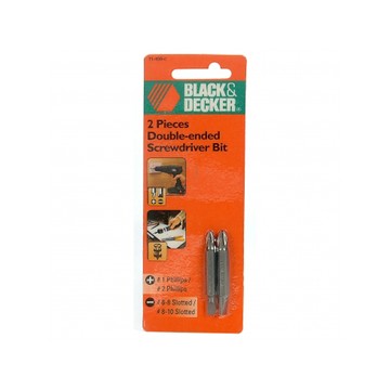 BLACK+DECKER 雙頭螺絲起子頭組2件式51mm