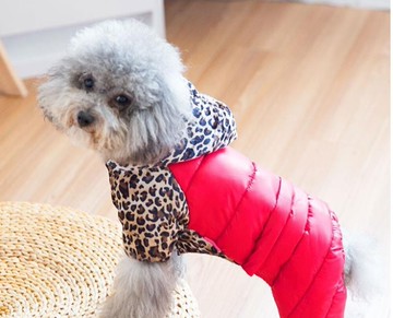 寵物冬衣 小狗狗衣服加厚棉衣泰迪女裝小型犬比熊寵物四腳羽絨  瑪麗蘇