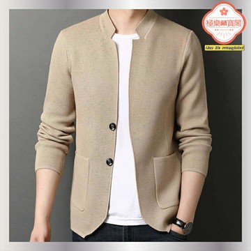 【秋季新潮】男士開衫 針織衫 外套 男裝 休閒外套 時尚外套 修身版型 柔軟親膚 青年休閒外穿 百搭疊穿
