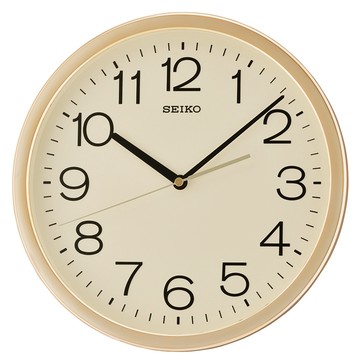 SEIKO SEIKO 精工 指針式時尚時鐘 掛鐘-金框 QXA014A