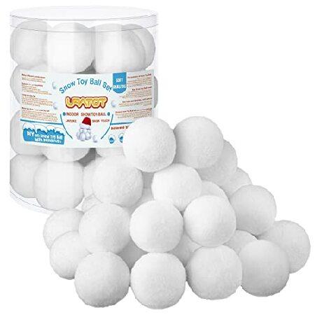 URATOT 30 Pack Snow Toy Balls for Kids Indoor, Plush Snow Fake