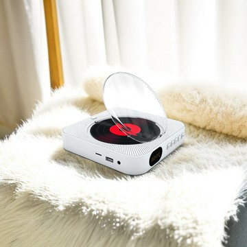 跨境爆款CD機家用宿舍壁掛式藍牙播放器兒童學習復讀早教胎教CD機【北歐家居生活】