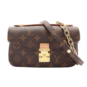 LOUIS VUITTON LV 路易威登 棕色 原花帆布 Pochette Metis East West 肩背包 M46279 【二手名牌BRAND OFF】
