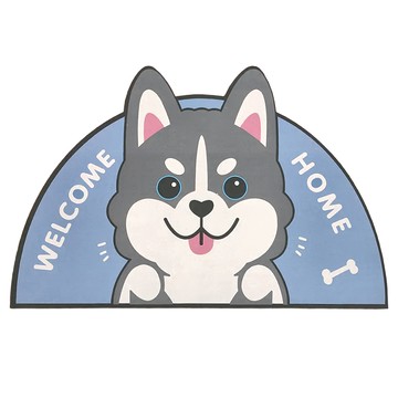 軟式吸水踏墊  60 x 40cm  哈士奇