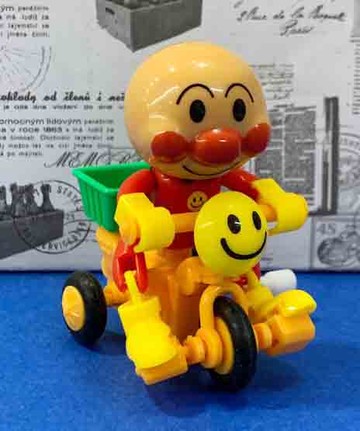 【震撼精品百貨】麵包超人_Anpanman~發條腳踏車-綠橘*18118