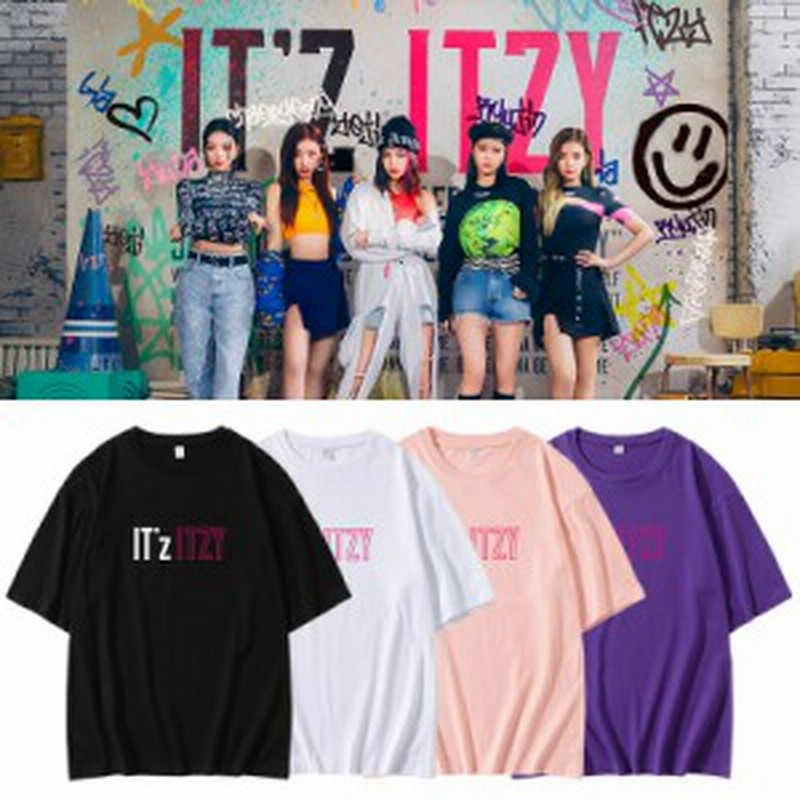 Itzy アルバム 週辺 半袖tシャツ 韓国ファッション男女兼用 トップス 応援服 通販 Lineポイント最大1 0 Get Lineショッピング