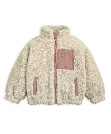 暖心-刷毛雪巴外套(粉)12-18m