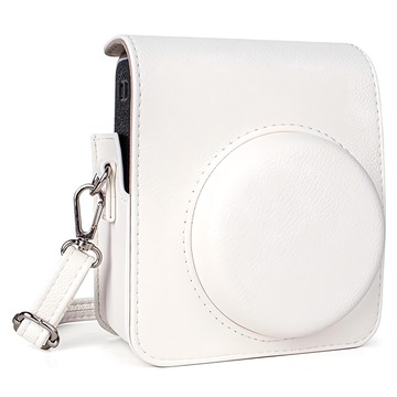 拍立得相機合身收納保護皮套 mini40適用 白色  單一商品  1個