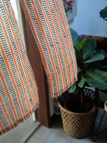 木印門簾│夕陽山丘│