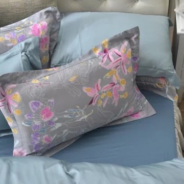 Caliphil天絲膠原蛋白床包/詠蘭/湖水綠素色/雙人/加大/特大