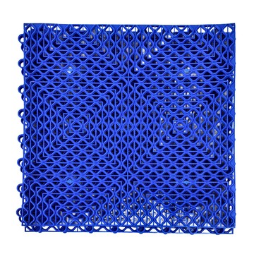 新生活家 波浪浴室排水墊 12入  30 x 30 x 1.2cm  藍色