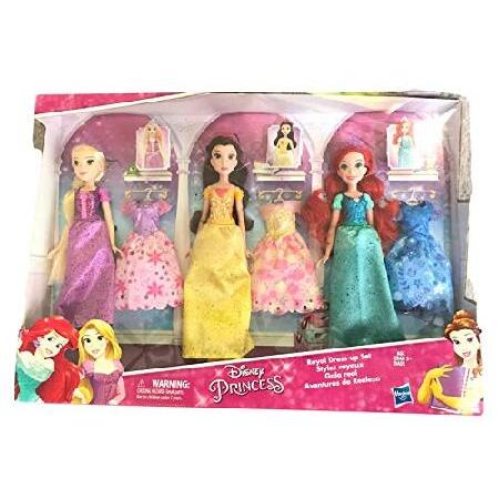 Disney Princess Royal Dress-Up Set (Rapunzel, Belle, Ariel Dolls