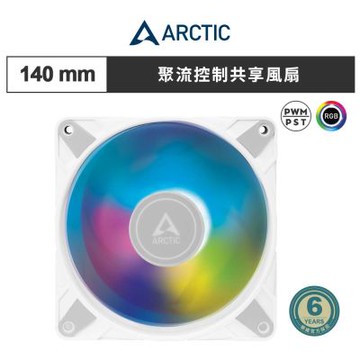 【ARCTIC】P14 PWM PST A-RGB 14公分聚流控制共享風扇 白色