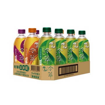 【原萃】冷萃  好運澎派組450mlx12入/箱 (深蒸綠茶4入+金萱烏龍4入+蜜香紅茶4入)