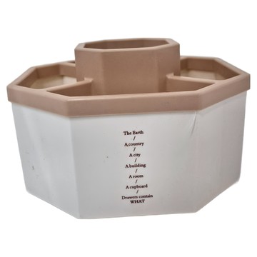 ROYALLIN 蘿林嚴選 大容量旋轉筆筒 16*16*10cm  粉色款  1個