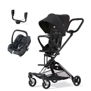 英國 unilove On The Go馬奇車 成長型輕便推車新生大全套(含提籃+結合器)