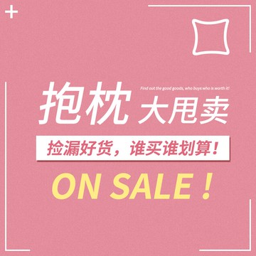 【清倉大甩賣】抱枕（含枕芯）系列 搶到就是賺到1入