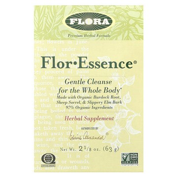 Flora, 弗洛酵母·精華，全身溫和清體，21/8盎司（63克）
