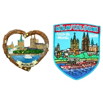 A-ONE 匯旺 德國科隆立體磁鐵 Set  7.5 x 6cm  科隆布標