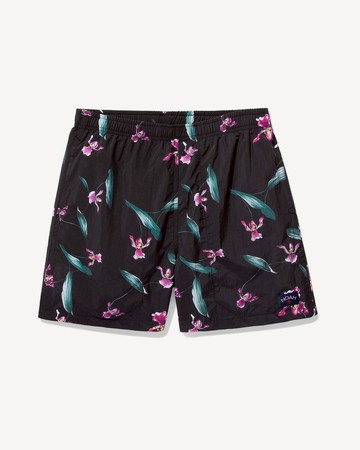 Noah Floral Swim Trunk Dark Brown / S