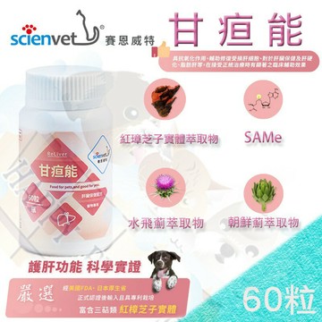 [24HR出貨,免運]HealthPet 甘疸能 60粒 犬狗貓寵物肝臟保護配方 保護肝臟.促進新陳代謝 #皇家HF26 #皇家HF16 #希爾思id