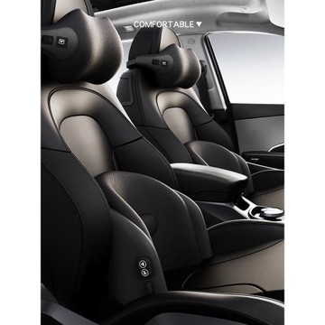 汽車頭枕腰靠墊電動按摩器護頸枕車載座椅記憶棉頸部靠枕透氣靜音