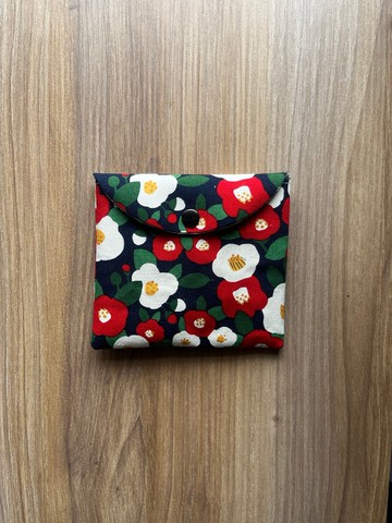 掀蓋小物袋丨茶花