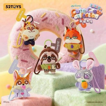 52TOYS 瘋狂動物城萌友 集結 手機繩 動物方城市 毛絨 盲盒 盒玩 一中盒【預購】