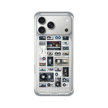 iPhone 17 Pro Max ClearX (MagSafe 兼容) 霜透灰 - RHINO LIVE - 復古卡帶
