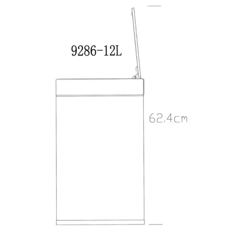 EKO JAPAN ドコX充電式センサービン EK9286RO-12L-MT | φ25x42.0cm