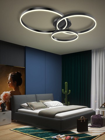 led吸頂燈現代簡約客廳燈北歐創意輕奢網紅房間臥室燈飾溫馨浪漫