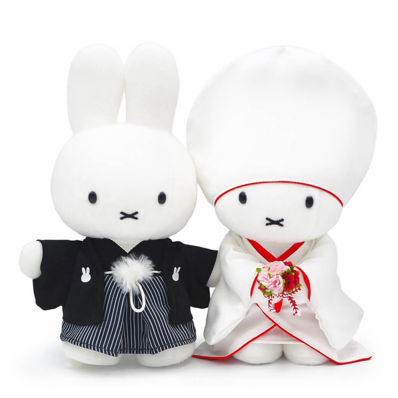 ぬいぐるみ ミッフィー 和装ウェディングドール お祝い ギフト プレゼント 結婚式 結婚祝い 披露宴 ウェルカムドール 結婚記念日 入籍祝い  miffy ブルーナ | LINEブランドカタログ