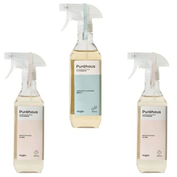 Puréhous 居家清潔噴霧 3入組 映日橙柚*1+晨曦竺伴*2