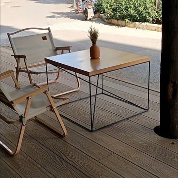 新款ins鐵藝實木咖啡茶幾簡約邊幾極簡方形 網紅奶茶桌子客廳341-LPS 保售後