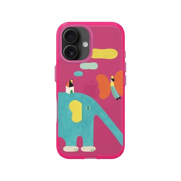 iPhone 16 Clear 粉漾桃 - 包大山 Baozi - 夢的製造所