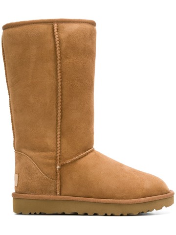 UGG - fur-lined snow boots - women - Lamb Fur/Suede/Rubber - 8 - Brown