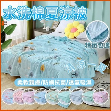 ❄️桃園出貨❄️水洗棉夏涼被 冷氣被 夏涼被 空調被 涼感被 薄被 薄被子 雙人空調被6x7尺 單人/雙人/雙人加大涼被