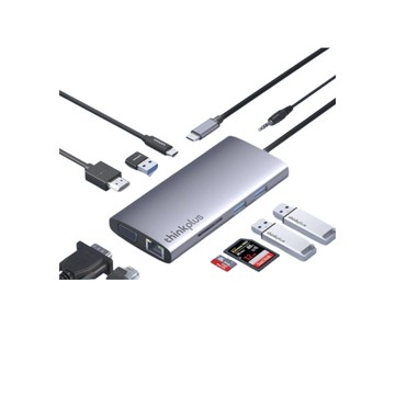 LENOVO TYPE-C HUB VGA GIGA LAN HDMI USB3.0 PD100W 十合一 集線器  多接口轉換器