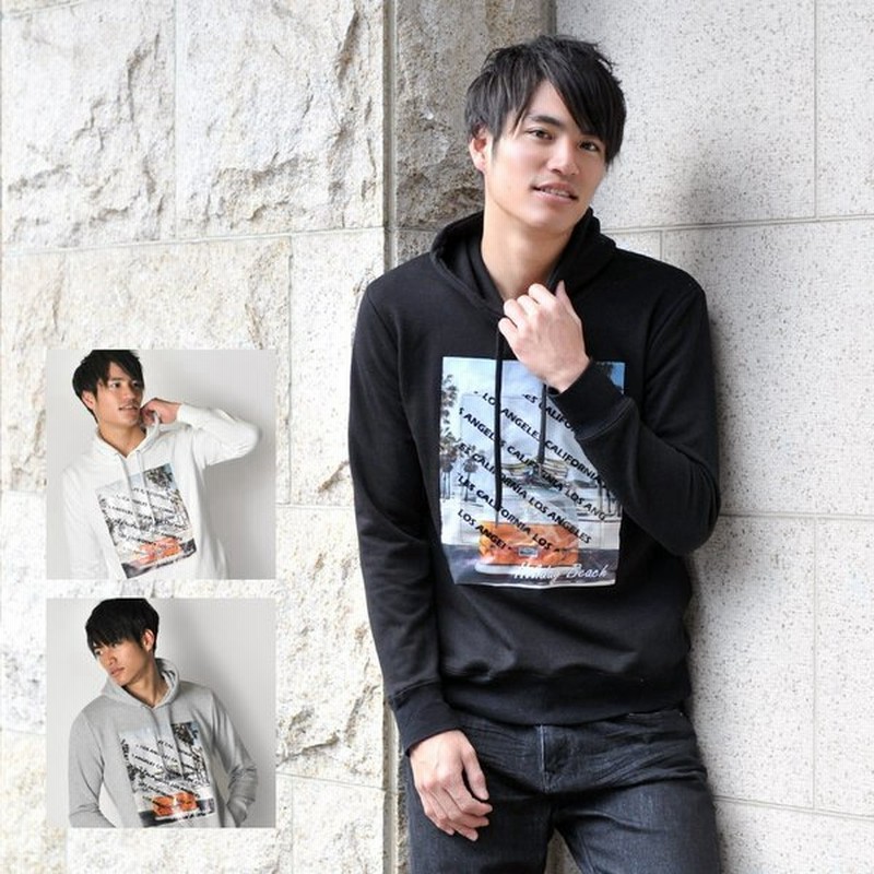 パーカー プルオーバーパーカー メンズ 春秋冬 スウェット 裏毛 サーフ系 ホワイト グレー ブラック 白 黒 プリント M L Xl Ll 2l Evolution 011 通販 Lineポイント最大0 5 Get Lineショッピング