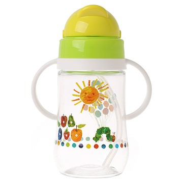 ERiC CARLE 艾瑞卡爾 雙耳吸管水杯  透明色  350ml  1個