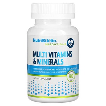 NutriBiotic, 必需，多維生素和礦物質，90 粒膠囊