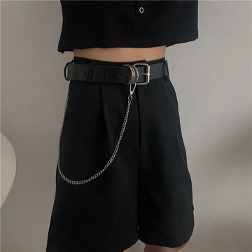 男女通用jk朋克風鏈條皮帶嘻哈ins街頭潮人百搭學生牛仔褲腰帶酷