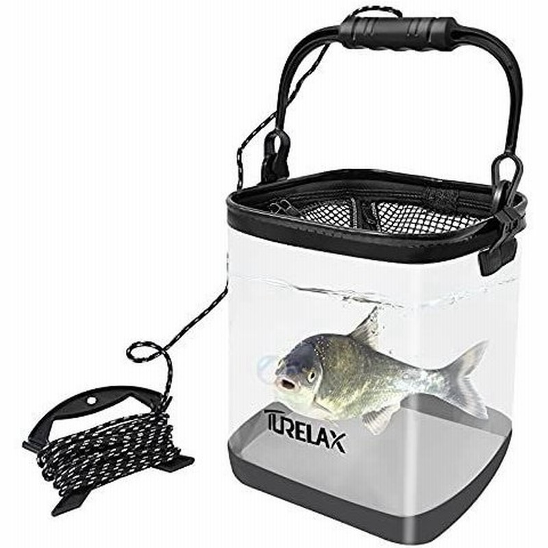 Turelax 水汲みバッカン 活かし バケツ 透明な折りたたみ 釣り バケツ コンパクト16l 25cm 中身が見える メッシュカバー ホ 通販 Lineポイント最大1 0 Get Lineショッピング