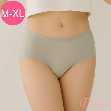 內褲  (M-XL)無痕裸感透氣乾爽玻尿酸面膜褲_灰色#8062