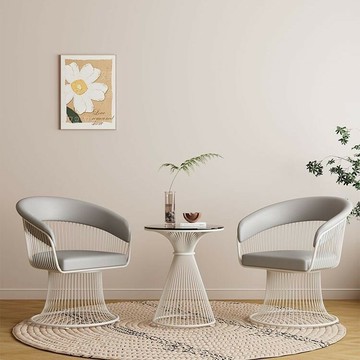 免運可開票 公司貨 工廠直銷 奶油風沙發椅設計師輕奢客廳接洽談桌陽臺休閑桌椅多件套可搭配 快速出貨DDD1111