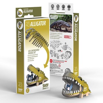 EUGY 3D坑紙拼圖 - 043 美洲鱷