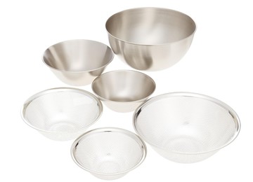 日本製 Yanagi Sori 柳宗理 不銹鋼碗&過濾器 6件組 (16.19.23cm) 日本正規品代購