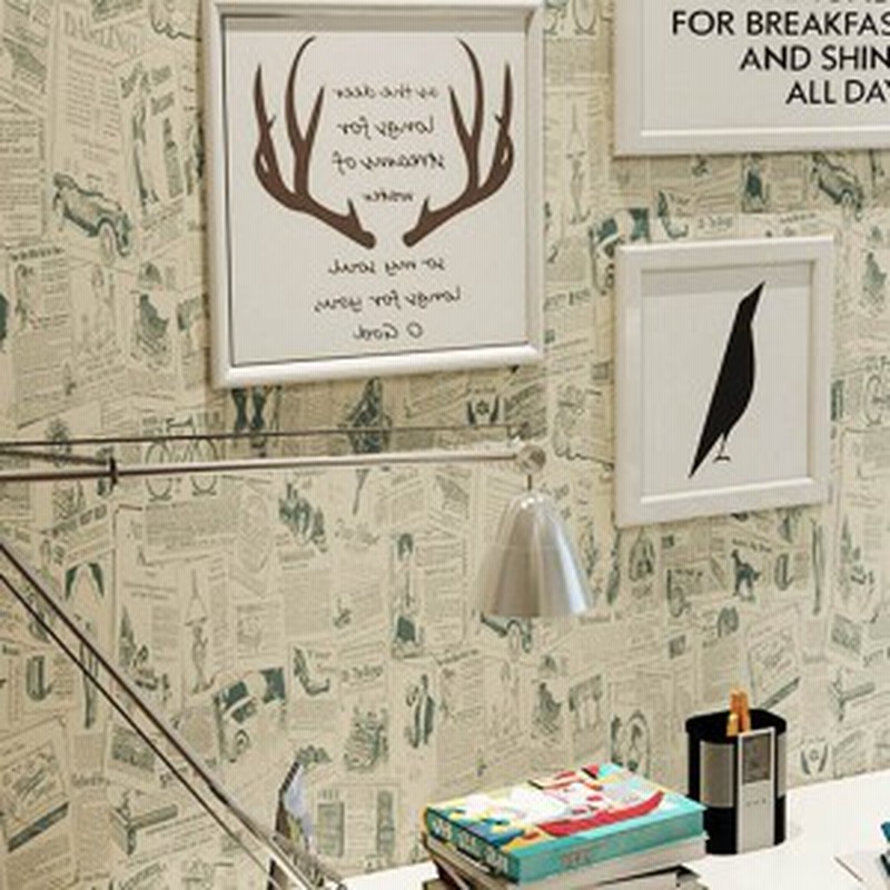 ウォールステッカー 壁紙 クロスシール レトロ ニュースペーパー 新聞柄 ビンテージ風 北欧 内装 Diy 剥がせる 通販 Lineポイント最大1 0 Get Lineショッピング